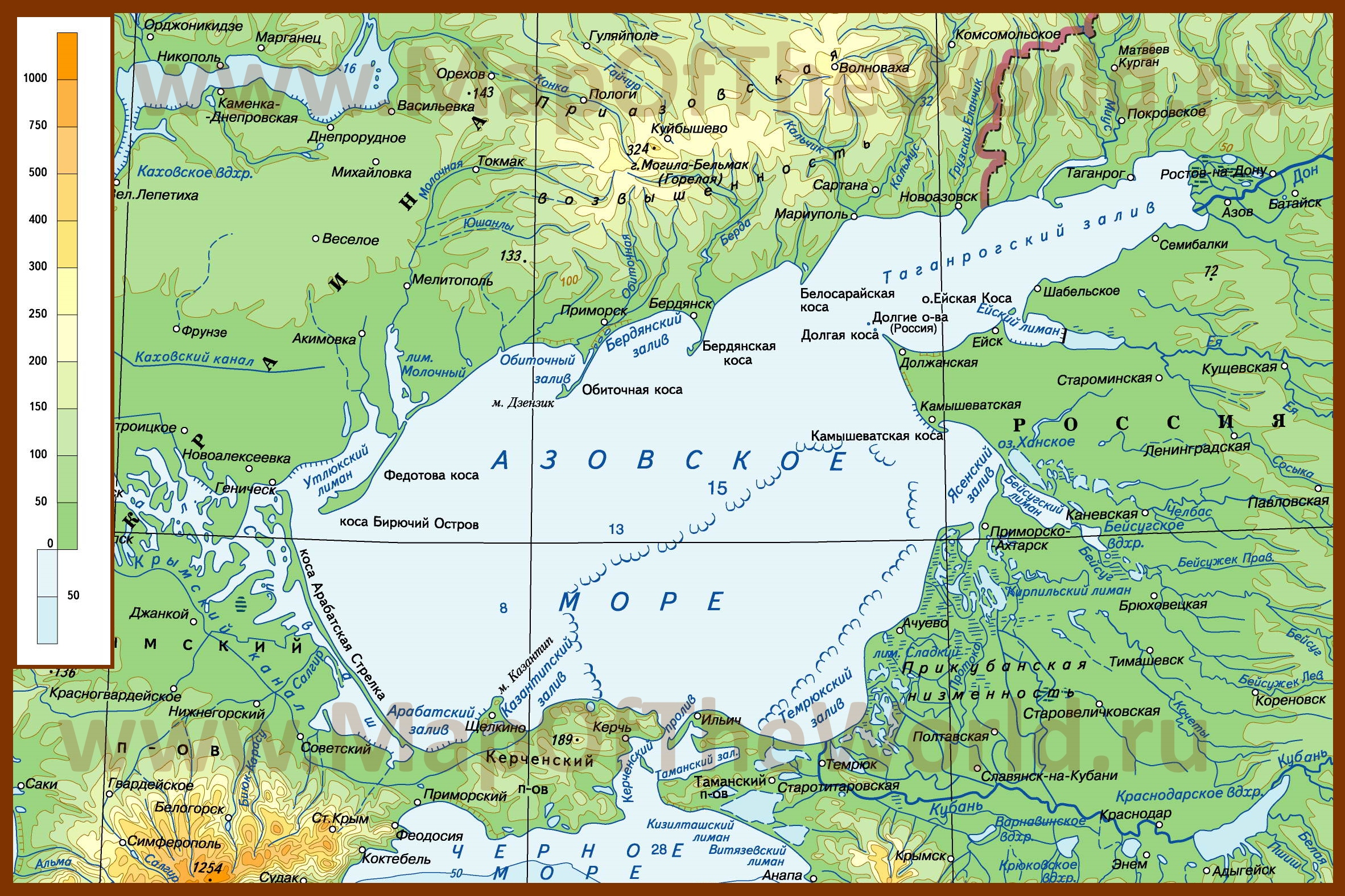 азовское море города